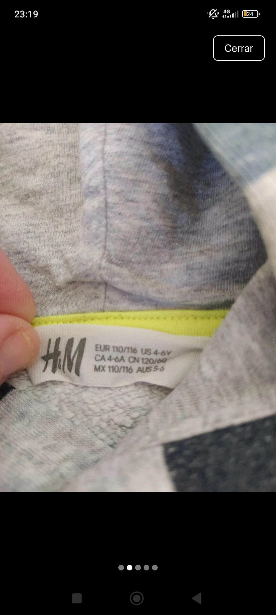 Sudadera con capucha niño 116cm – photo 2